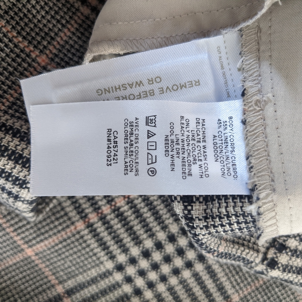 LOFT Size 10 Never Worn Wide Leg Tweed Pants - Picture 3 of 4